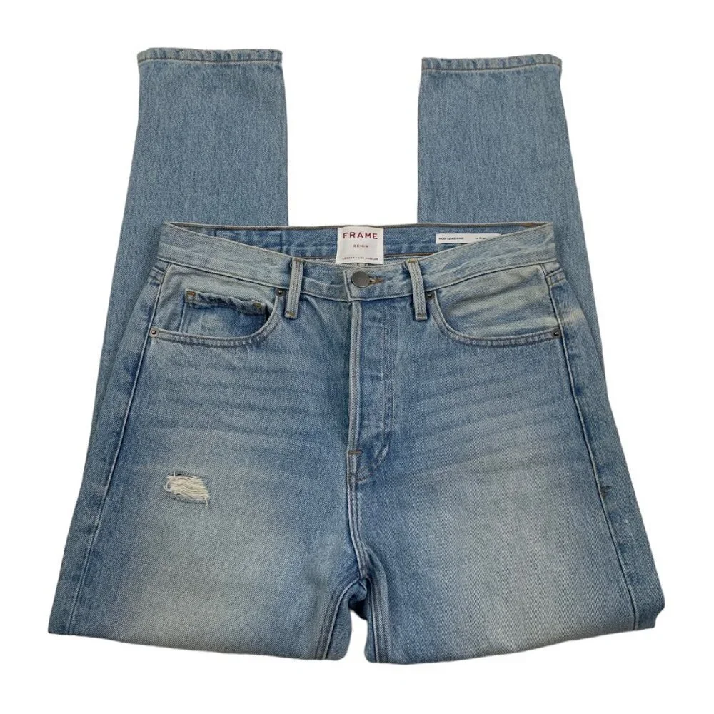 Frame Denim Rigid Re-Release Le Original Skinny Light-Wash Jeans Women's Size 28